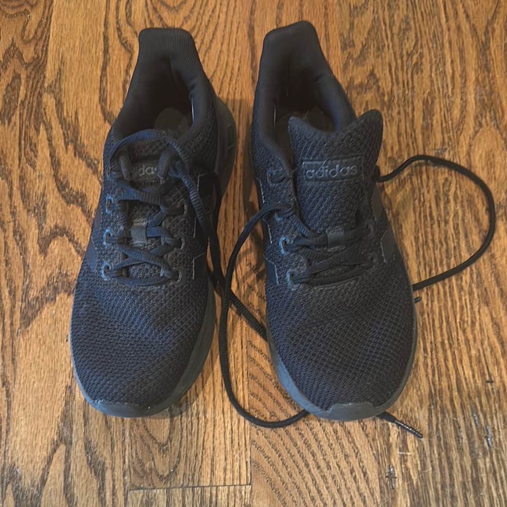 Adidas Black Knit Running Sneakers